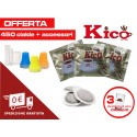 Offerta 450 cialde caffè Kico completo di accessori (bicchierini